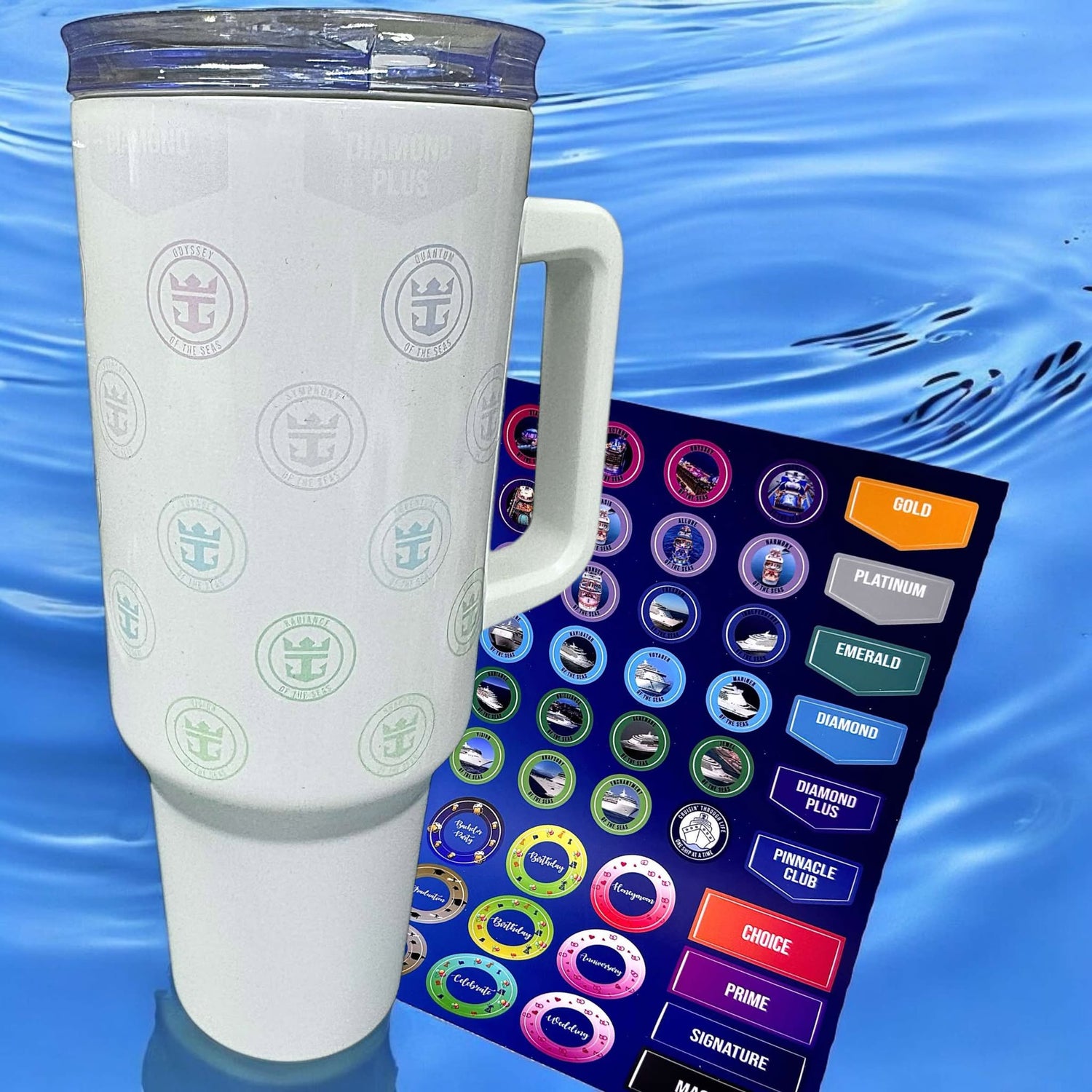 STICKER TUMBLERS and BOTTLES