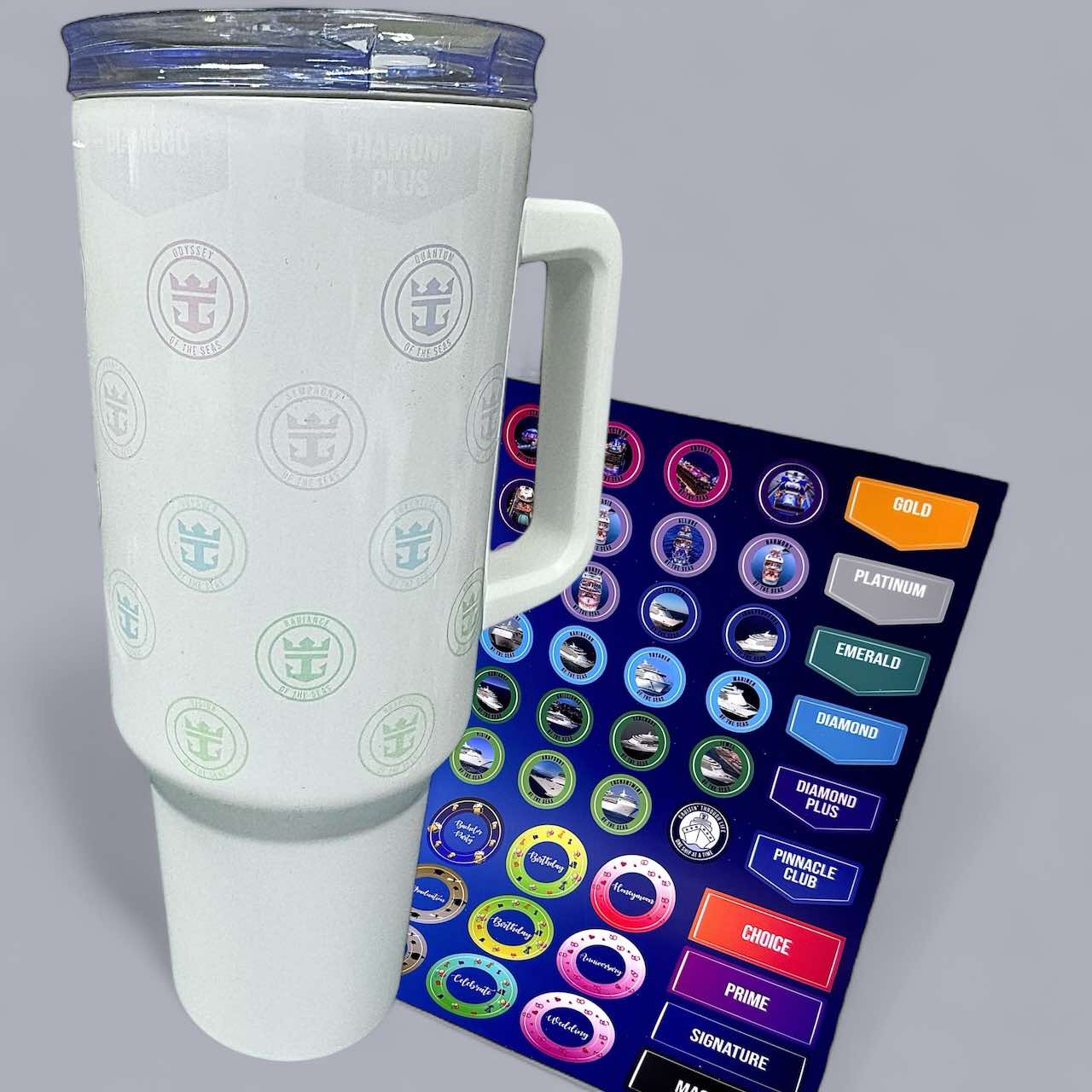 Royal  Sticker Tumbler 40 oz. with Handle