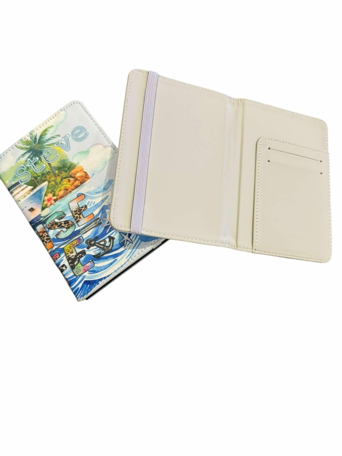 Cruise Life Personalized Leather Passport Holder