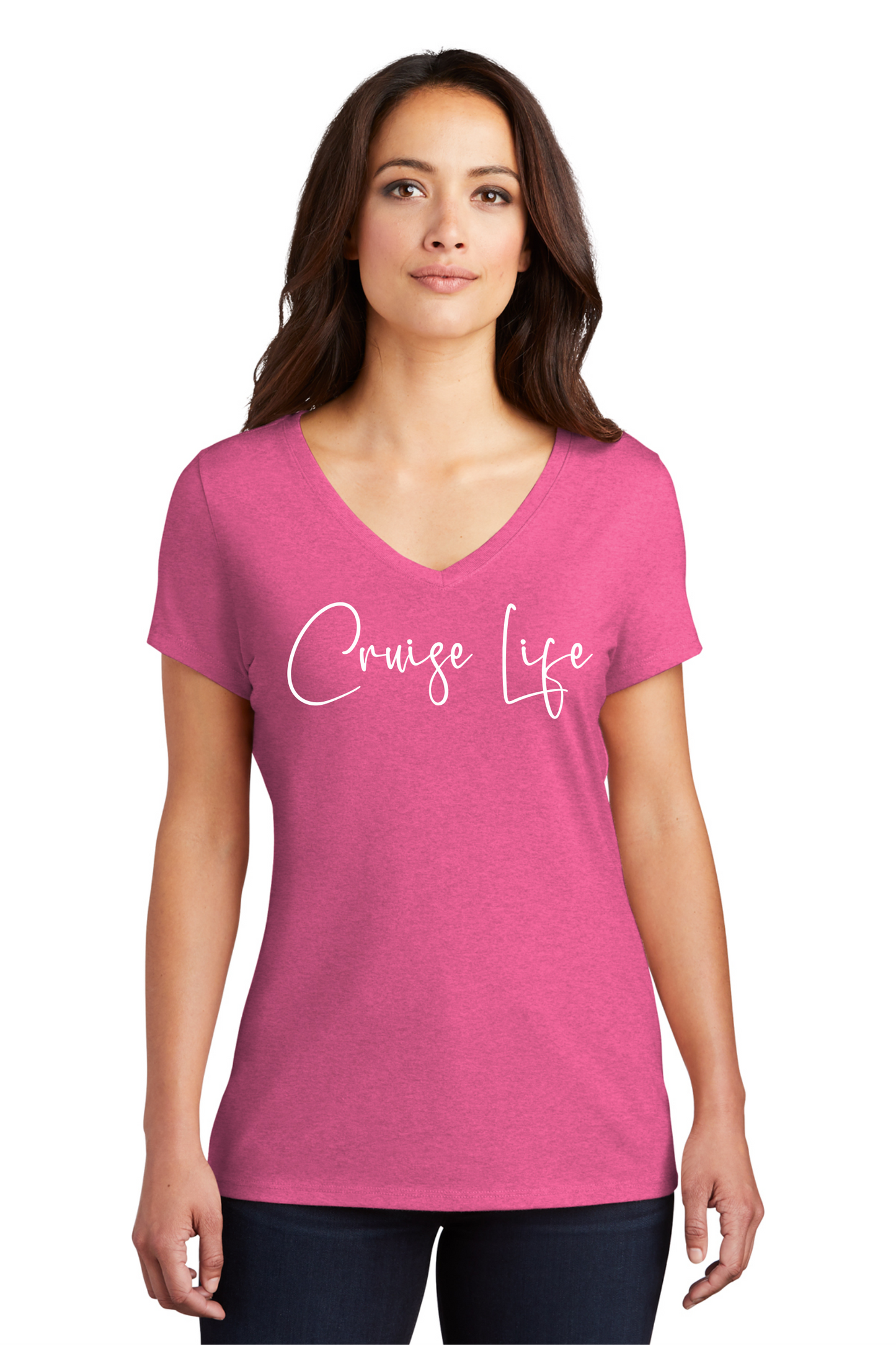 Cruise Life Women’s Triblend V-Neck Tee