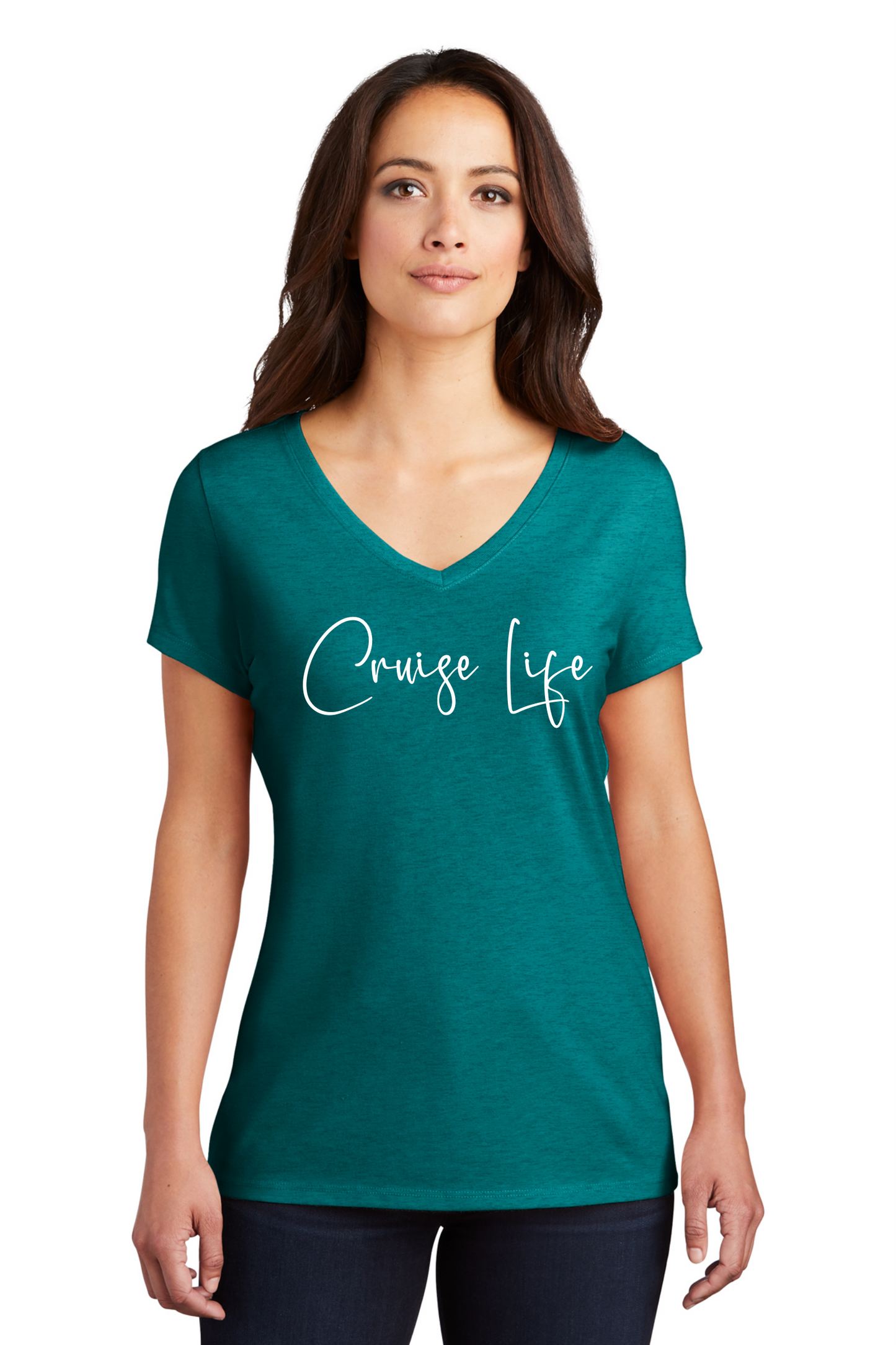 Cruise Life Women’s Triblend V-Neck Tee