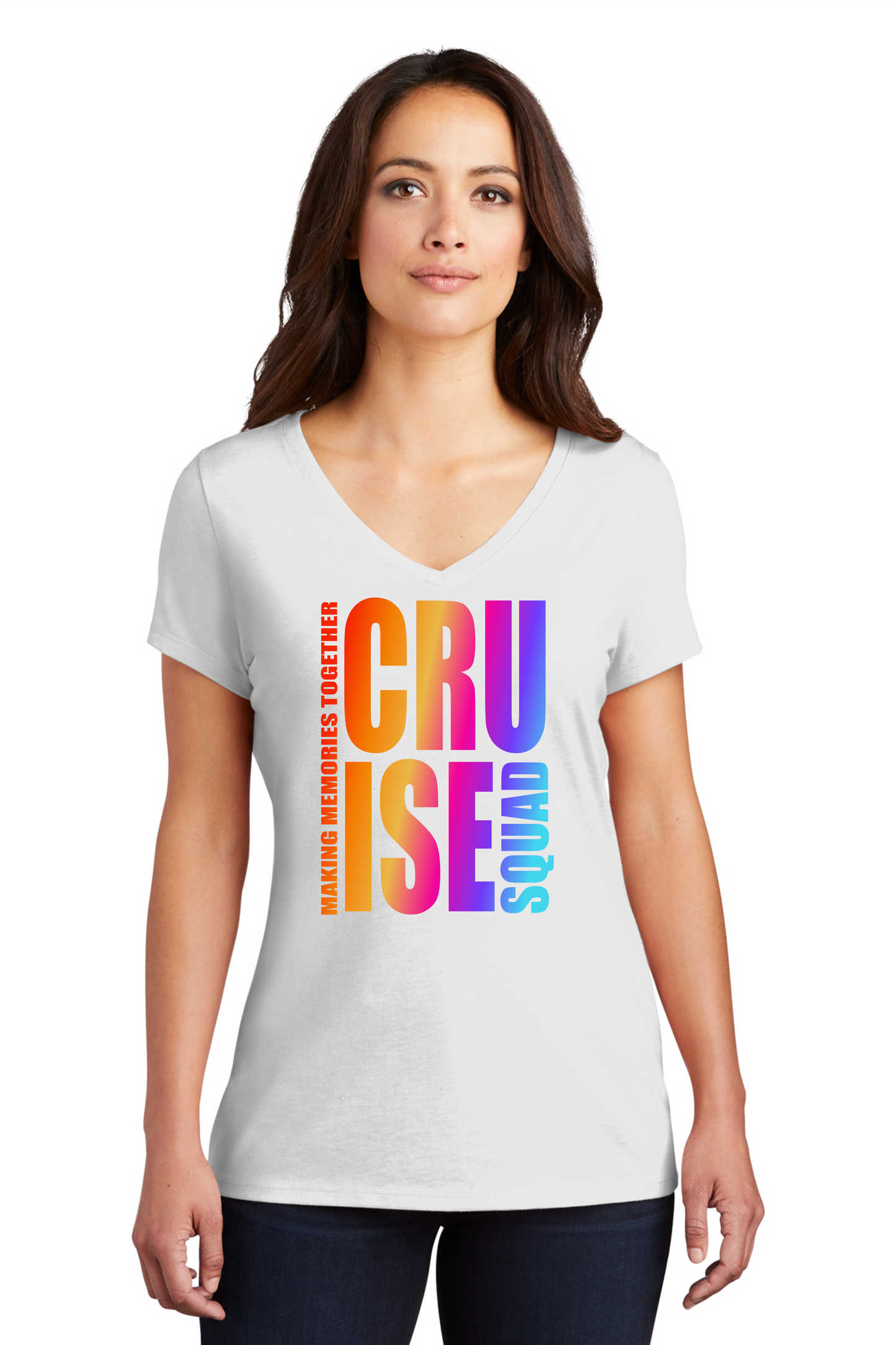 Cruise Squad Women's Triblend V Neck Tee