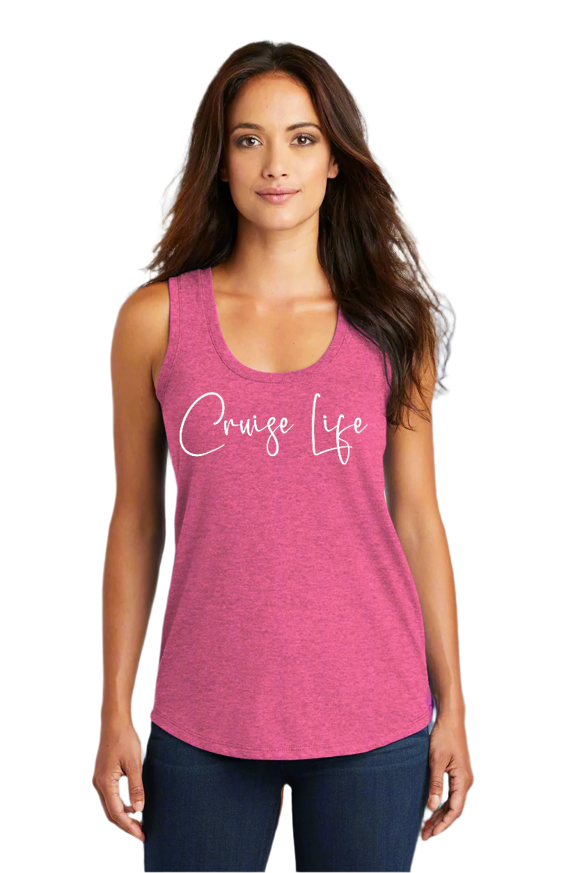 Cruise Life Women’s Triblend Racerback Tank