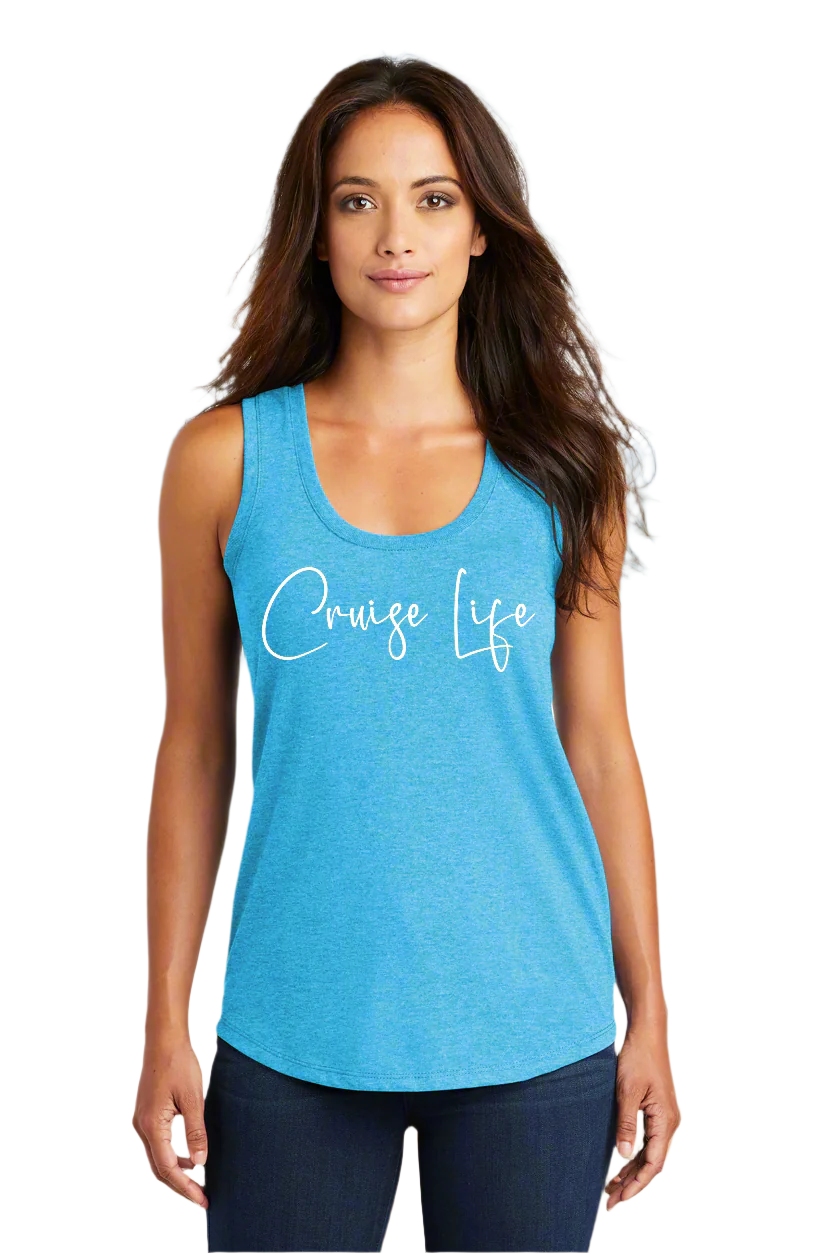 Cruise Life Women’s Triblend Racerback Tank